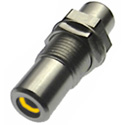 Photo of RCA to RCA Feedthru CM Jack 3/8 YELLOW