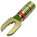 Photo of Gold Plated Spade for .25in Max Cable Red Band