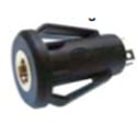 2.5mm 2-Conductor TS Chassis Mount Snap-in Jack
