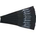 Photo of TecNec by Cord-Lox Rivet Series 1 Inch x 9 Inch Hook & Loop Closed Loop Cable Tie Wrap 10 Pack Black