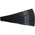 Photo of TecNec by Cord-Lox Rivet Series 1 Inch x 12 Inch Hook & Loop Closed Loop Cable Tie Wrap 10 Pack Black