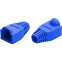 Photo of CAT5 Snagless Round Boot for For 8 Conductor RJ-45 Modular Plug (Blue)