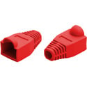 Photo of CAT5 Snagless Round Boot for For 8 Conductor RJ-45 Modular Plug (Red)