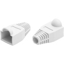 Photo of CAT5 Snagless Round Boot for For 8 Conductor RJ-45 Modular Plug (White)
