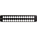 Photo of Canare 322U Unloaded 32 Point XLR D Hole Patch Panel
