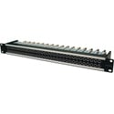 Canare 32MD-ST-15U-JN 32-Point 3G-SDI Mid-Sized (mini-WECO) Normalled Patchbay with 32 MDVJ-STW Loaded