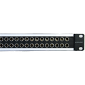 Canare 32MD-STS-2U 75 Ohm 32-Channel 2 RU 3G-SDI Patchbay w/ Mid-Sized - mini WECO - Dual Video Jacks - Straight Through