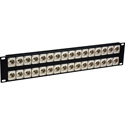 Photo of My Custom Shop 32XBNCR-CAN 32-Port 4K 12G-SDI Feed-Through Recessed BNC Patch Panel - 2RU