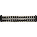 Photo of My Custom Shop 32-Port XLR Female Patch Panel with NEUTRIK NC3FD-L-1 and Lacing Bar - 2RU