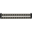 Photo of My Custom Shop 32-Port XLR Male Patch Panel with NEUTRIK NC3MD-L-1 and Rear Lacing Bar - 2RU