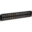 My Custom Shop 32-Port 4K/8K 12G-SDI Feed-Through Grounded BNC Patch Panel - 2RU