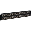 My Custom Shop 32XUHD-BNCR 32-Port 4K/8K 12G-SDI Feed-Through Grounded BNC Patch Panel - 2RU