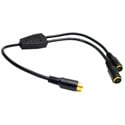 Photo of Calrad 35-497A S-Video 1 Male to 2 Female Y-Cable