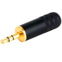 Photo of Switchcraft 35HDBAU 3.5mm Stereo Plug with Black Handle and Gold Plug