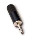 Switchcraft 35HDBN 3.5mm Stereo Plug with Black Handle and Tin Finger
