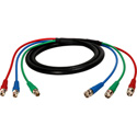 Laird 3B-3BF-3 Canare V3-4CFB 3-Channel BNC Male to BNC Female 3G-SDI Video Snake Cable - 3 Foot