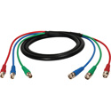 Photo of Laird 3B-3BF-6 Canare V3-4CFB 3-Channel BNC Male to BNC Female 3G-SDI Video Snake Cable - 6 Foot