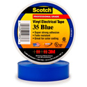 3M Scotch 35 Color Coding Electrical Tape 1/2 Inch x 20 Feet Blue