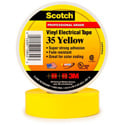 Scotch 35 Color Coding Electrical Tape 1/2 Inch x 20 Feet Yellow