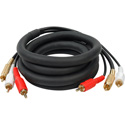 Photo of Connectronics Molded 3-Channel RCA Gold Dubbing Cable 10Ft