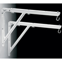 Photo of Da-Lite Mounting and Extension Brackets - No. 23 Adjustable Wall Bracket - White