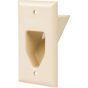 Photo of Datacomm 45-0001 1 Gang Recessed Low Voltage Cable Plate - Ivory