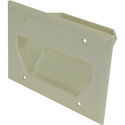 Photo of Datacomm 3 Gang Recessed Low Voltage Cable Plate - Lite Almond