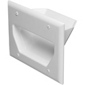 Photo of Datacomm 3 Gang Recessed Low Voltage Cable Plate - White