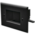 Photo of Datacomm 45-0008-BK Easy Mount Recessed Low Voltage Cable Plate - Black