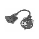 German AC Plug to USA AC Receptacle Foreign AC Converter