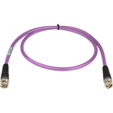 Photo of Laird RG6 12G-SDI/4K UHD Single Link BNC Cable - 3 Foot Violet