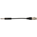 Photo of Sescom 482/XF-1 Patch Cable NP3TB Weco Type to XLR Female - 1 Foot