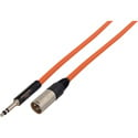 Photo of Sescom 482/XM-4OE Longframe Patch Cable NP3TB Weco Type to XLR Male - 4 Foot Orange