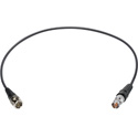 Laird 4855R-B-BF-001 12G-SDI/4K Mini-RG59 Belden 4855R UHD BNC to BNC Female Single Link Cable - Black - 1 Foot