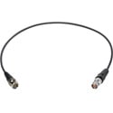 Laird 4855R-B-BF 12G-SDI/4K Mini-RG59 Belden 4855R UHD BNC to BNC Female Single Link Cable - Black - 1 Foot