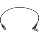 Photo of Laird 4855R-BA-B-003 12G-SDI/4K Mini-RG59 Belden 4855R UHD BNC to Right Angle BNC Single Link Cable - Black - 3 Foot