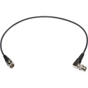 Photo of Laird 12G-SDI/4K Mini-RG59 Belden 4855R UHD BNC to Right Angle BNC Single Link Cable - Black - 6 Foot