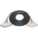 Laird 12G-SDI/4K 16-Channel Mini-RG59 Belden 4855R16 UHD BNC to HD-BNC Male Snake Cable - 3 Foot