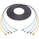 Laird 12G-SDI/4K 5-Channel Mini-RG59 Belden 4855RX5 UHD BNC Snake Cable - Black - 3 Foot