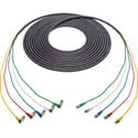 Laird 4855RX5-BBA 12G-SDI/4K 5-Channel Mini-RG59 Belden 4855RX5 BNC to Right Angle BNC Snake Cable - 3 Foot