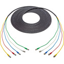 Photo of Laird 12G-SDI/4K 5-Channel Mini-RG59 Belden 4855RX5 Male to Female BNC Snake Cable - Black - 25 Foot