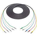 Photo of Laird 12G-SDI/4K 5-Channel Mini-RG59 Belden 4855RX5 BNC Female to HD-BNC Snake Cable - Black - 125 Foot