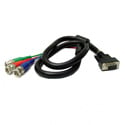 Photo of RGB Video Cable w/ HD15 Male to 3 BNC Males 3ft