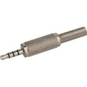 Connectronics 70-050B 3.5mm TRRS 4 Conductor Low Profile All Metal Audio & Video Connector