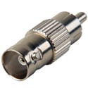 Photo of Nickel BNC Female to RCA Male Adapter - 75 Ohm