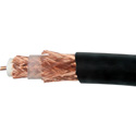 Photo of Belden 8233A CMR RG-11 Indoor/Outdoor Triax Video Cable Solid BC/Double BC Braids Shielded 14 AWG - Black - Per Foot