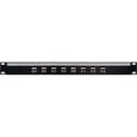My Custom Shop 8X45-6A Cat6a 8-Port Shielded Female RJ45 Feedthrough Patch Panel - 1RU