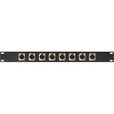 Photo of My Custom Shop 8-Port XLR Female Patch Panel w/ NEUTRIK NC3FD-L-1 Connectors - 1RU