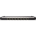 Photo of My Custom Shop 8-Port XLR Male Patch Panel with NEUTRIK NC3MD-L-1 and Rear Lacing Bar - 1RU