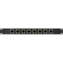 Photo of My Custom Shop 8-Port XLR Male Patch Panel w/ NEUTRIK NC3MD-L-1 Connectors - 1RU